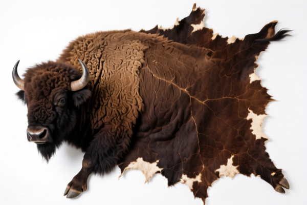 Buffalo Hide Preserved by Other Methods