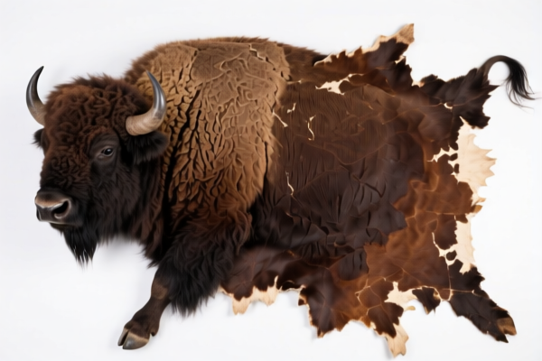 Buffalo Hide Preserved by Other Methods