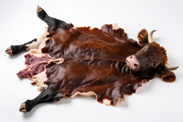 Raw Bovine Belly Hide (Not Tanned)