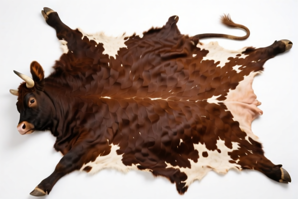 Raw Bovine Hide for Leather Experiment (Not Tanned)