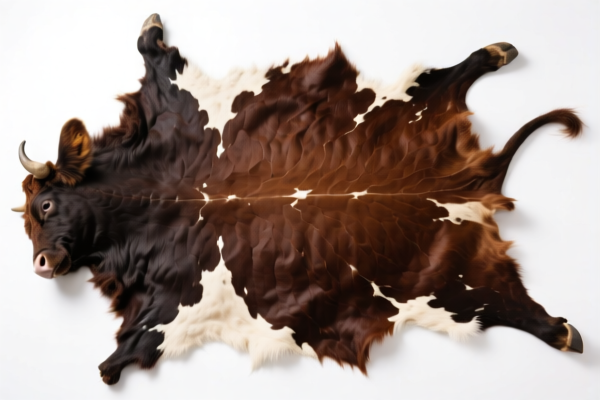 Raw Bovine Hide for Leather Experiment (Not Tanned)