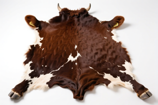 Raw Bovine Hide for Leather Experiment (Not Tanned)