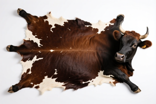 Raw Bovine Hide for Leather Restoration (Not Tanned)