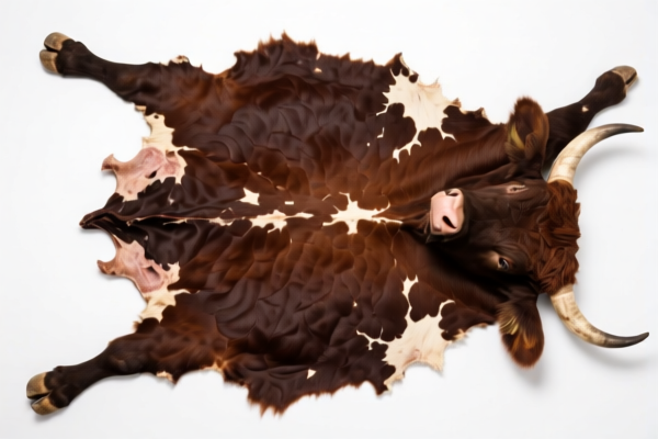 Industrial raw bovine hides