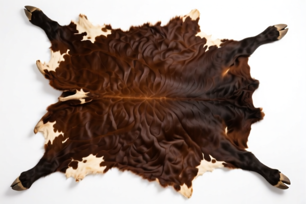 Raw bovine hides preserved in other ways