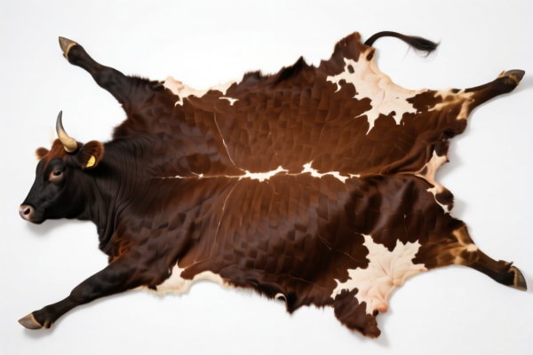 Raw bovine hides preserved in other ways