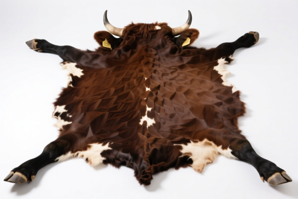 Raw bovine hides preserved in other ways