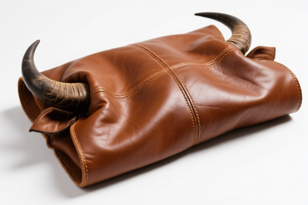 Image for Raw buffalo belly leather