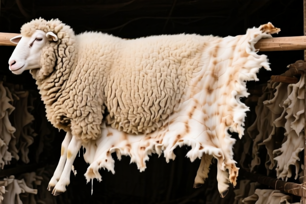 Salted Raw Sheepskins with Wool (Untanned)