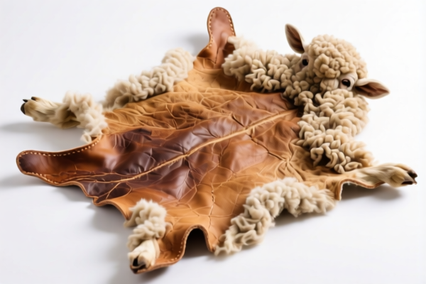 Dried Sheepskins (With Wool, Vegetable Tanned)