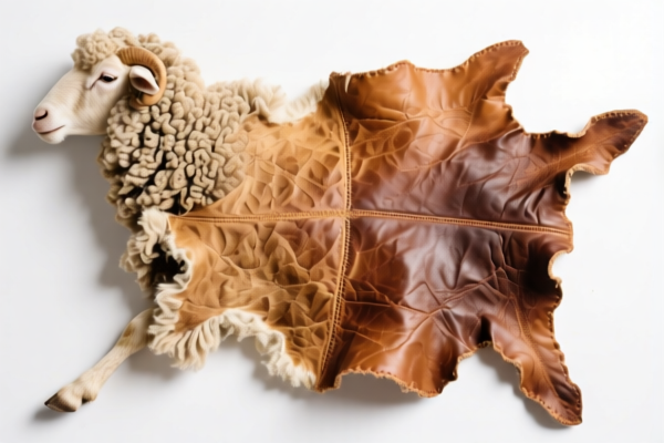 Dried Sheepskins (With Wool, Vegetable Tanned)
