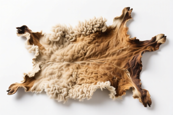 Dried Lambskins with Wool