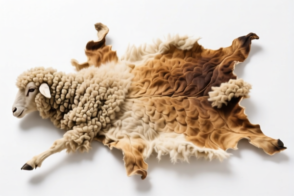 Dried Sheepskins with Wool