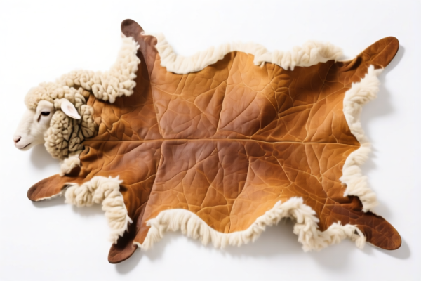 Limed Sheepskins with Wool