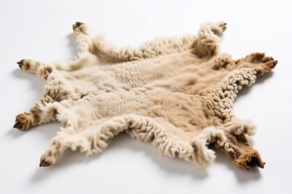 Raw Lambskins with Wool