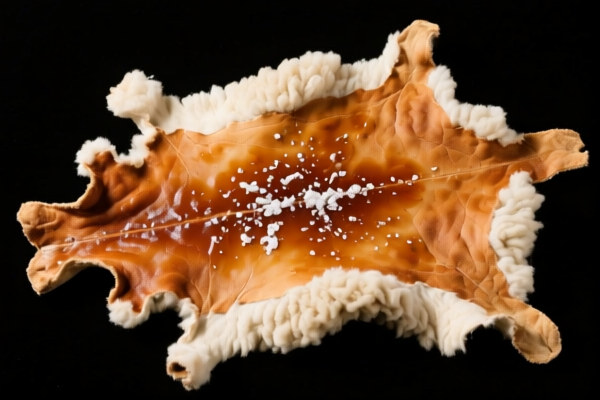 Salted Lambskins with Wool for Leather Processing