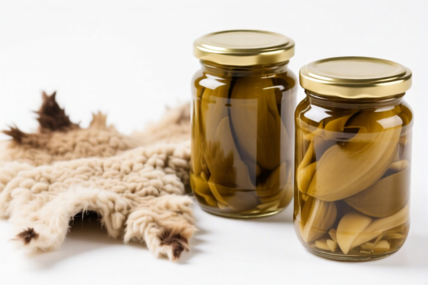 Pickled sheepskins (without wool) for industrial use