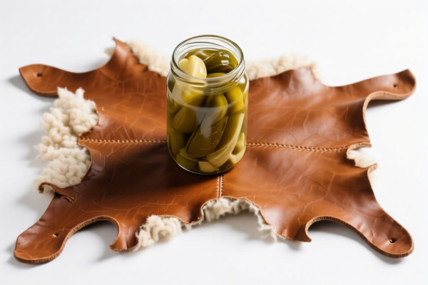 Pickled sheepskins (without wool) for leather processing