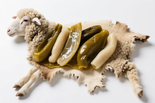 Pickled sheepskins (without wool) for scientific research