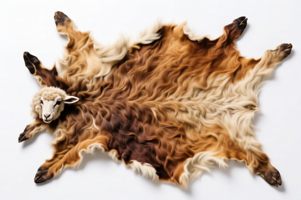 Dried sheepskins (untanned)