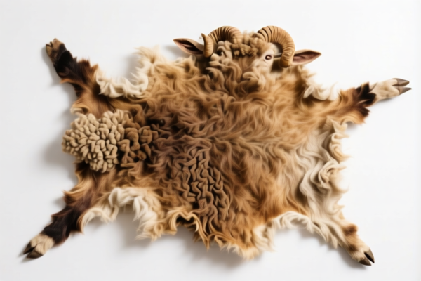 Dried sheepskins (untanned)
