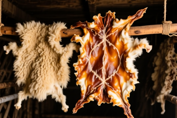 Salted sheepskins (untanned)