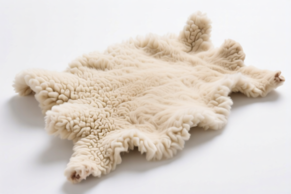 Untanned sheepskin raw material