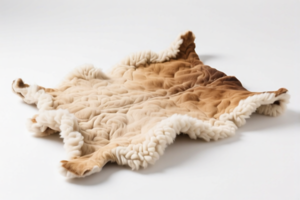Untanned sheepskin raw material