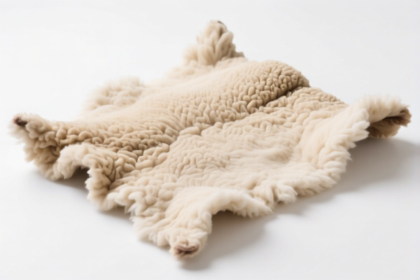 Untanned sheepskin raw material