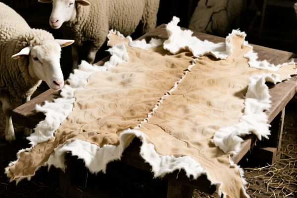 Raw sheep or lambskins without wool, other, for garment lining
