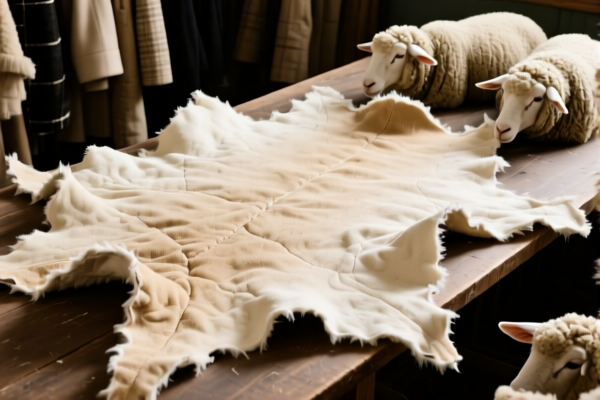 Raw sheep or lambskins without wool, other, for garment lining
