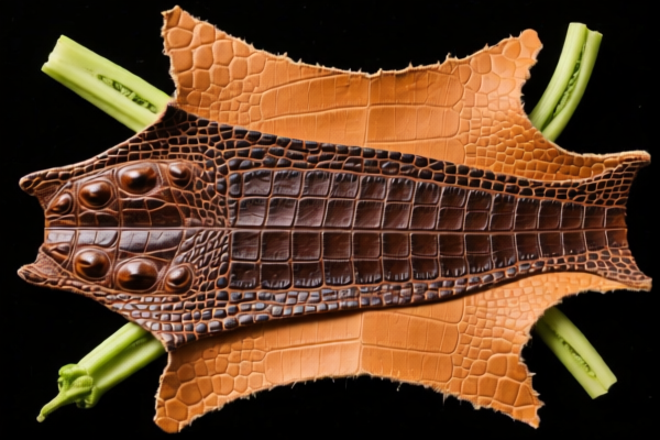 Reptile skins for leather manufacturing