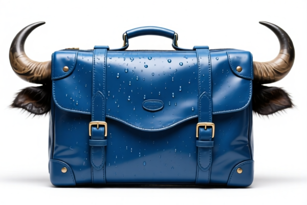 Image for Wet blue buffalo luggage leather