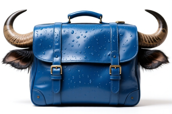 Image for Wet blue buffalo luggage leather