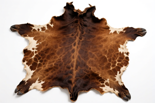 Dry buffalo hide, untanned, full grain