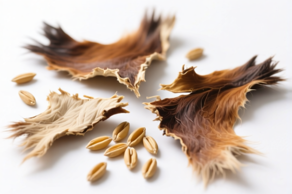 Dry equine hide, untanned, grain splits