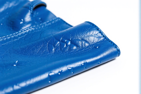 Blue Wet Lambskin