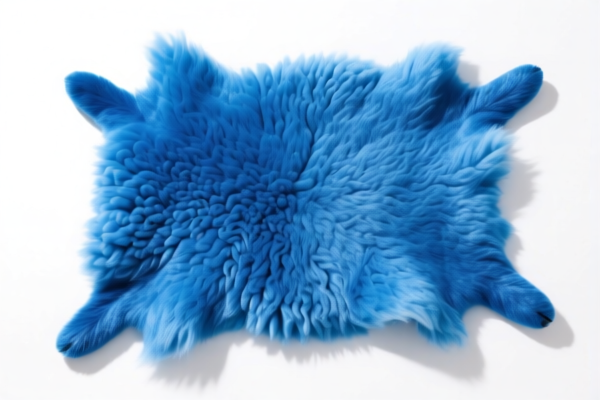Blue Wet Sheepskin