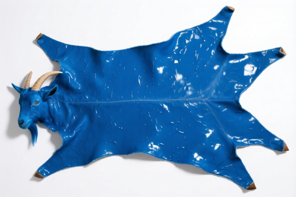 Raw goatskin, wet