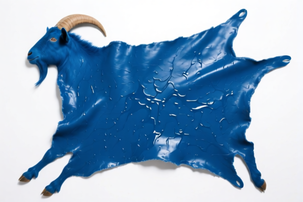Raw goatskin, wet