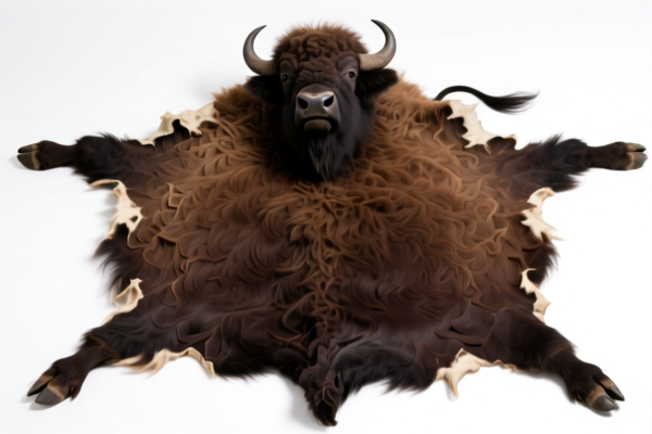 Whole buffalo hides, unsplit, full grains, not fancy leather