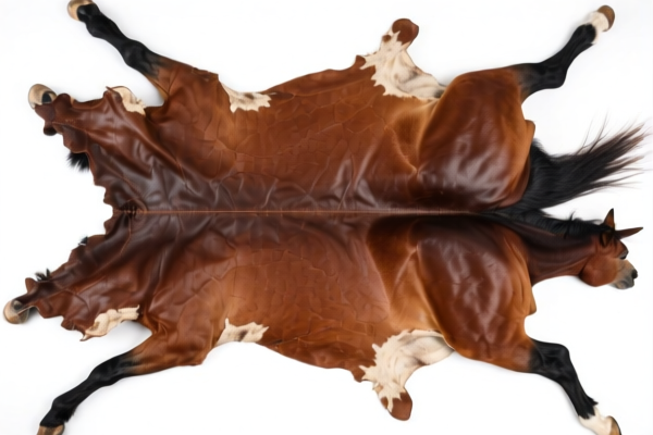 Whole equine hides, unsplit, full grains, not fancy leather