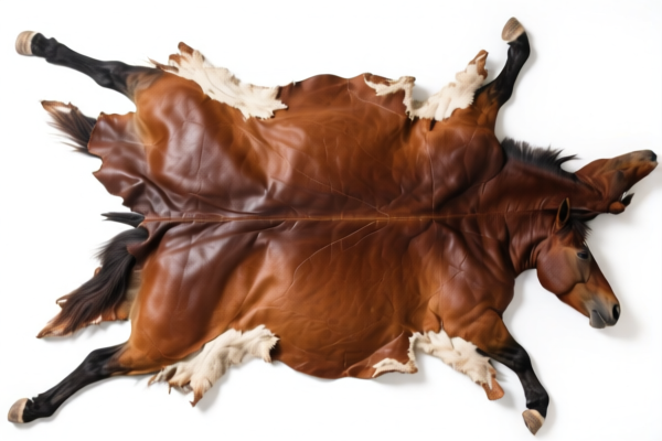 Whole equine hides, unsplit, full grains, not fancy leather
