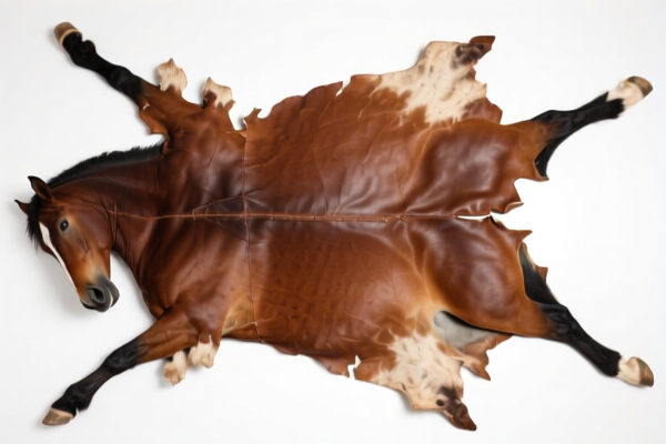 Whole equine hides, unsplit, full grains, not fancy leather