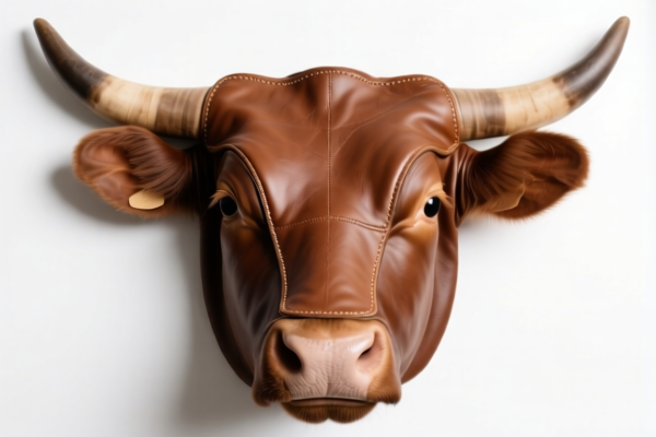Unfinished bovine full grain leather