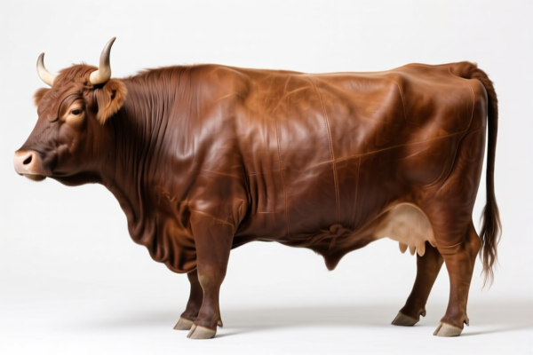 Unfinished bovine full grain leather