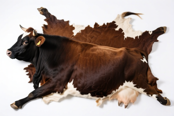 Bovine full grain hides, unprocessed