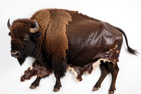 Buffalo full grain hides, fancy leather