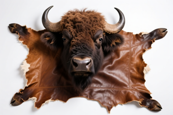 Buffalo full grain hides, fancy leather