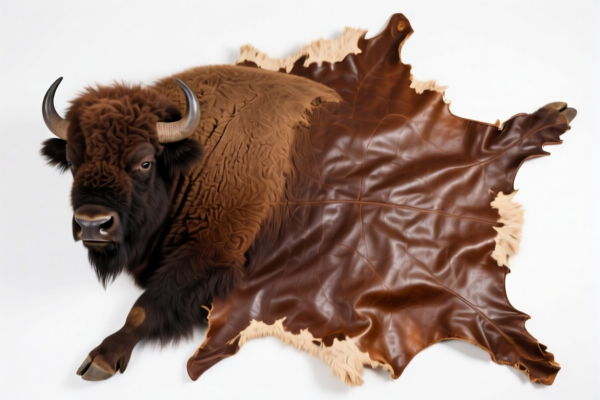 Buffalo full grain hides, fancy leather